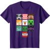 imageMinecraft Group Shot Faces Collage TShirtPurple