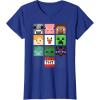 imageMinecraft Group Shot Faces Collage TShirtRoyal Blue