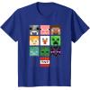 imageMinecraft Group Shot Faces Collage TShirtRoyal Blue