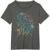 imageMinecraft Group Shot Rainbow Collage TShirtAsphalt Grey