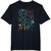 imageMinecraft Group Shot Rainbow Collage TShirtBlack