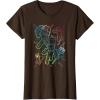 imageMinecraft Group Shot Rainbow Collage TShirtBrown