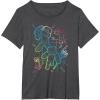 imageMinecraft Group Shot Rainbow Collage TShirtDark Heather Grey