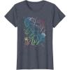 imageMinecraft Group Shot Rainbow Collage TShirtHeather Blue