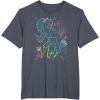 imageMinecraft Group Shot Rainbow Collage TShirtHeather Blue