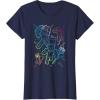 imageMinecraft Group Shot Rainbow Collage TShirtNavy Blue