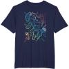 imageMinecraft Group Shot Rainbow Collage TShirtNavy Blue