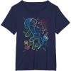 imageMinecraft Group Shot Rainbow Collage TShirtNavy Blue