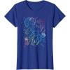 imageMinecraft Group Shot Rainbow Collage TShirtRoyal Blue