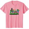 imageMinecraft UnisexAdults Kids TShirt Skeleton Grey Small Short Sleeve Crew Neck Modern Graphic Design LightweightPink