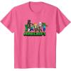 imageMinecraft UnisexAdults Kids TShirt Skeleton Grey Small Short Sleeve Crew Neck Modern Graphic Design LightweightPink Heather
