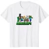 imageMinecraft UnisexAdults Kids TShirt Skeleton Grey Small Short Sleeve Crew Neck Modern Graphic Design LightweightWhite