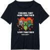 imageMinecraft Valentines Day Friends That Mine Together Mobs TShirtBlack