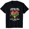 imageMinecraft Valentines Day Friends That Mine Together Mobs TShirtBlack