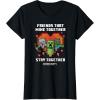 imageMinecraft Valentines Day Friends That Mine Together Mobs TShirtBlack