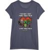 imageMinecraft Valentines Day Friends That Mine Together Mobs TShirtHeather Blue
