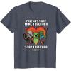 imageMinecraft Valentines Day Friends That Mine Together Mobs TShirtHeather Blue