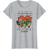 imageMinecraft Valentines Day Friends That Mine Together Mobs TShirtHeather Grey