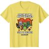 imageMinecraft Valentines Day Friends That Mine Together Mobs TShirtLemon Yellow