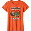 imageMinecraft Valentines Day Friends That Mine Together Mobs TShirtOrange