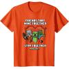 imageMinecraft Valentines Day Friends That Mine Together Mobs TShirtOrange