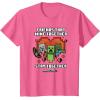 imageMinecraft Valentines Day Friends That Mine Together Mobs TShirtPink Heather