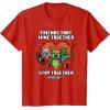 imageMinecraft Valentines Day Friends That Mine Together Mobs TShirtRed