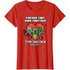 imageMinecraft Valentines Day Friends That Mine Together Mobs TShirtRed