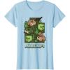 imageMinecraft Wild Frogs And Slimes Hanging Around In Swamp TShirtBaby Blue