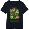 imageMinecraft Wild Frogs And Slimes Hanging Around In Swamp TShirtBlack