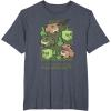 imageMinecraft Wild Frogs And Slimes Hanging Around In Swamp TShirtHeather Blue