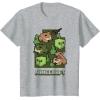 imageMinecraft Wild Frogs And Slimes Hanging Around In Swamp TShirtHeather Grey