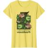 imageMinecraft Wild Frogs And Slimes Hanging Around In Swamp TShirtLemon Yellow
