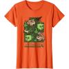imageMinecraft Wild Frogs And Slimes Hanging Around In Swamp TShirtOrange