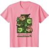 imageMinecraft Wild Frogs And Slimes Hanging Around In Swamp TShirtPink