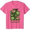 imageMinecraft Wild Frogs And Slimes Hanging Around In Swamp TShirtPink Heather