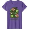 imageMinecraft Wild Frogs And Slimes Hanging Around In Swamp TShirtPurple Heather