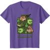 imageMinecraft Wild Frogs And Slimes Hanging Around In Swamp TShirtPurple Heather