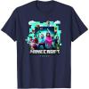 imageA Minecraft Movie Adventure Gang Main Characters Group Shot TShirtNavy Blue