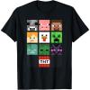 imageMinecraft Group Shot Faces Collage TShirtBlack