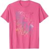 imageMinecraft Group Shot Rainbow Collage TShirtPink Heather