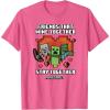 imageMinecraft Valentines Day Friends That Mine Together Mobs TShirtPink Heather