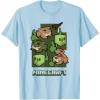 imageMinecraft Wild Frogs And Slimes Hanging Around In Swamp TShirtBaby Blue