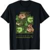 imageMinecraft Wild Frogs And Slimes Hanging Around In Swamp TShirtBlack