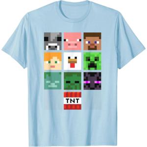 imageMinecraft Group Shot Faces Collage TShirtBaby Blue