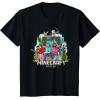 imageA Minecraft Movie Main Characters Group Shot Cartoon Style TShirtBlack