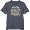 imageA Minecraft Movie Main Characters Group Shot Cartoon Style TShirtHeather Blue