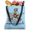 imageA Minecraft Movie Steve And Garret Flying Using Elytras Tote Bag