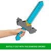 imageMattel Minecraft Sword and Pickaxe 2in1 Toy ButtonActivated Click and Switch RolePlay Accessory Inspired by A Minecraft Movie