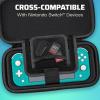 imagePDP REALMz Nintendo Switch Travel Case Plus GLOW with Wrist Strap Builtin Stand ampamp Game Storage Pockets Officially Licensed Minecraft Forest Battle Glow in the DarkMario Escape